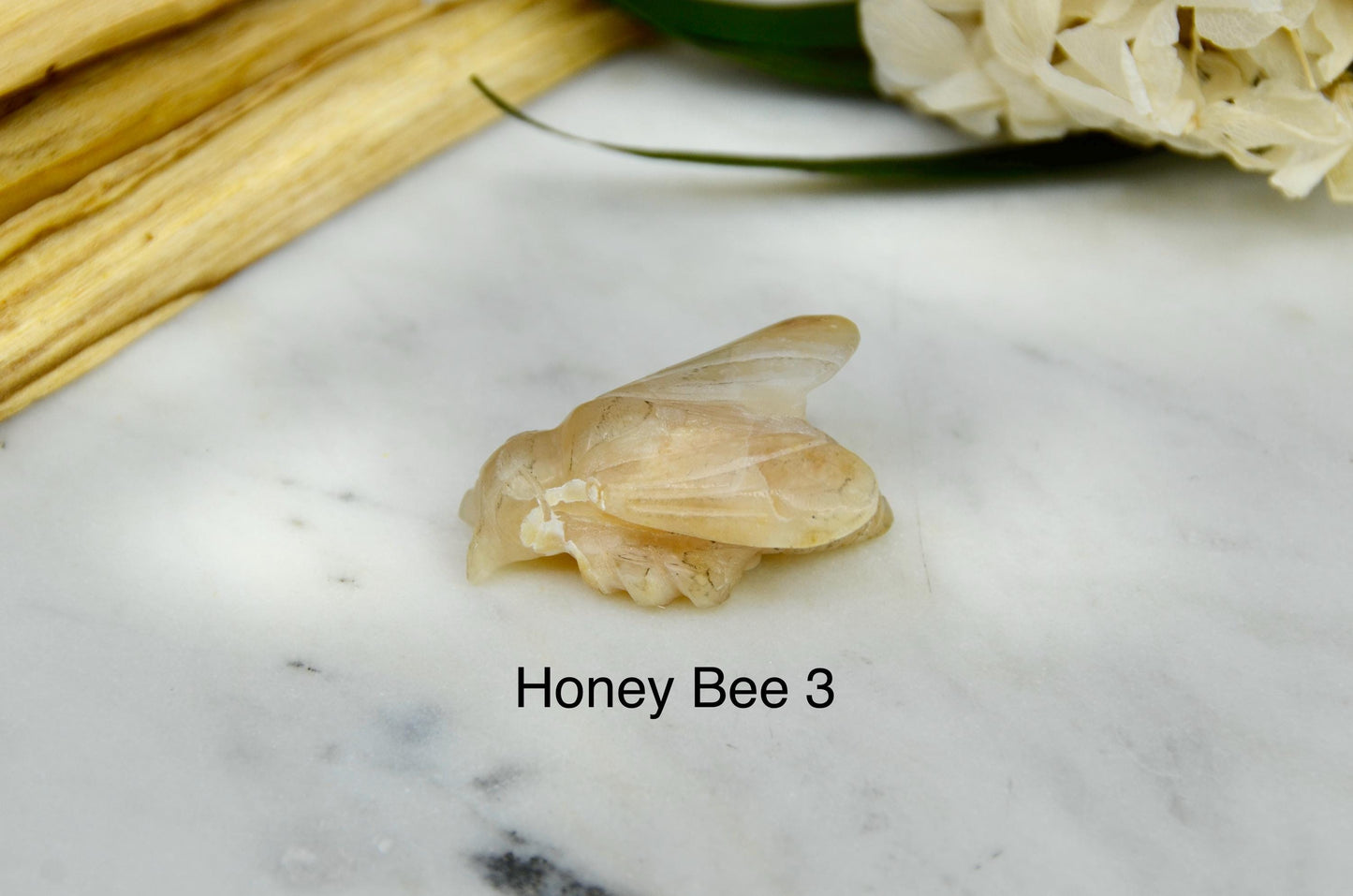 Honey Opal Bee Carving