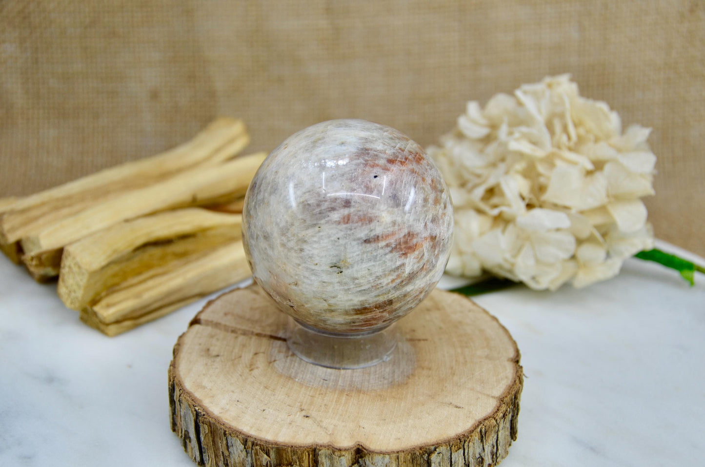 Black Moonstone Sphere