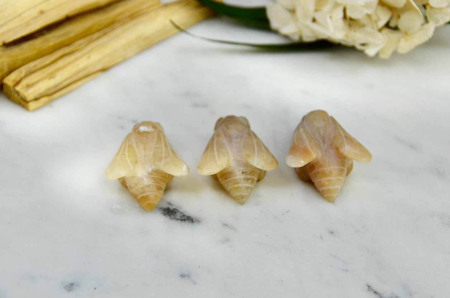 Honey Opal Bee Carving