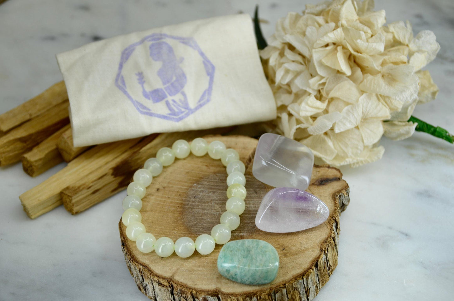 Virgo Zodiac Crystal and Bracelet Set