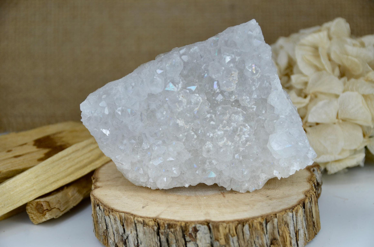 Natural Angel Aura Druzy Quartz