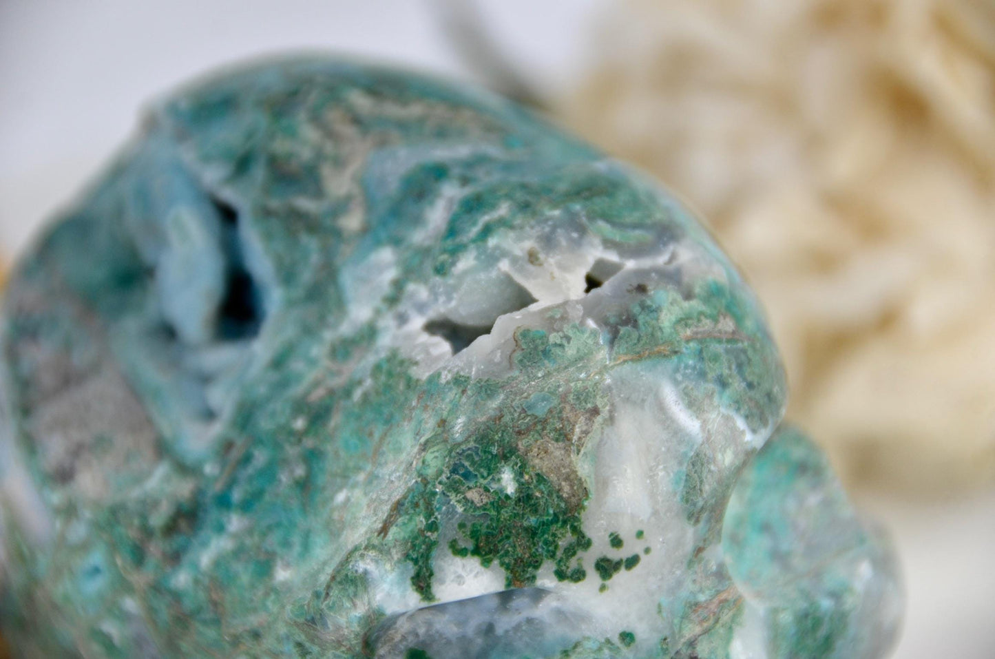 Hand Carved Quantum Quattro Skull