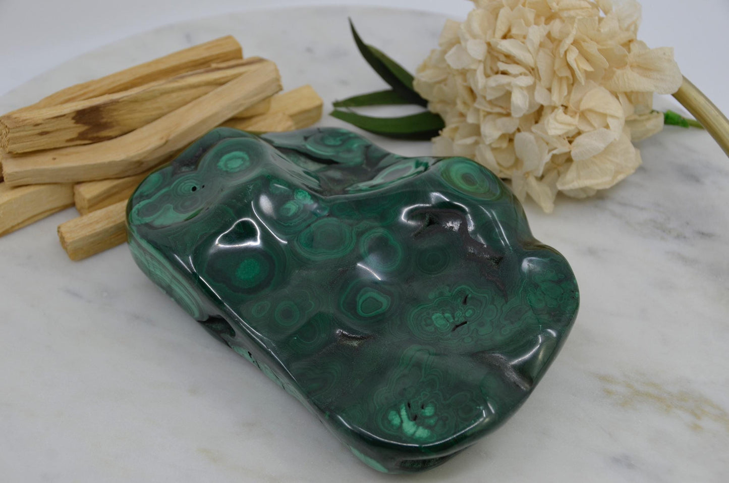 Large Polished Malachite