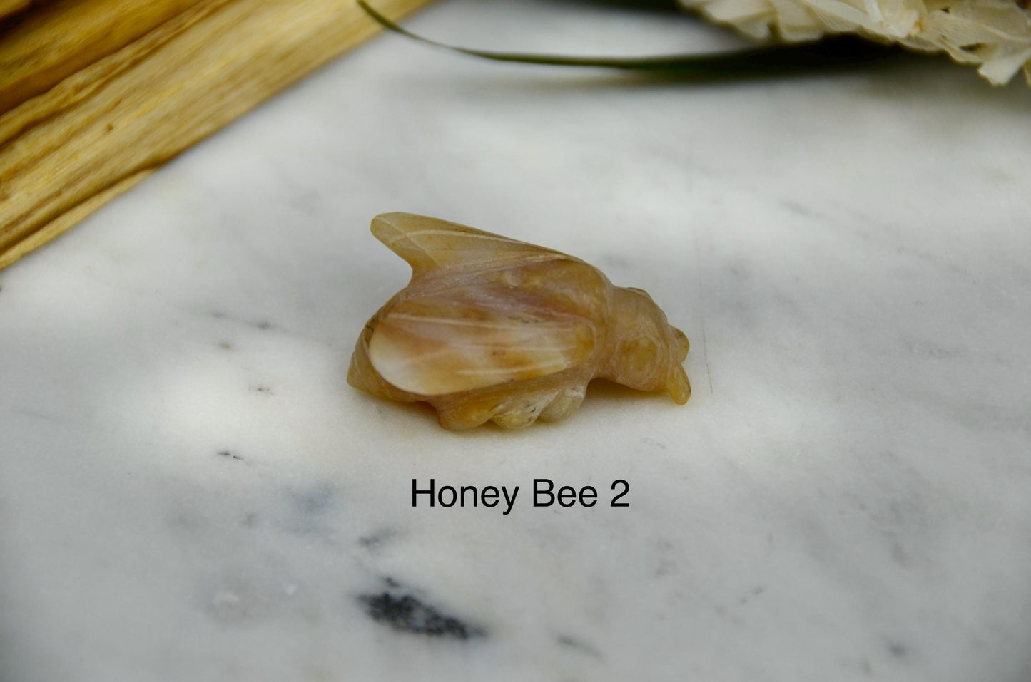 Honey Opal Bee Carving