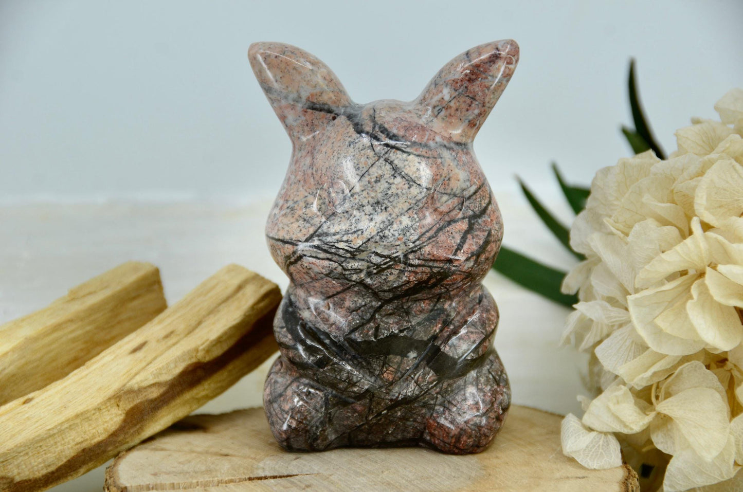 Pikachu Inspired Rhodonite Carving