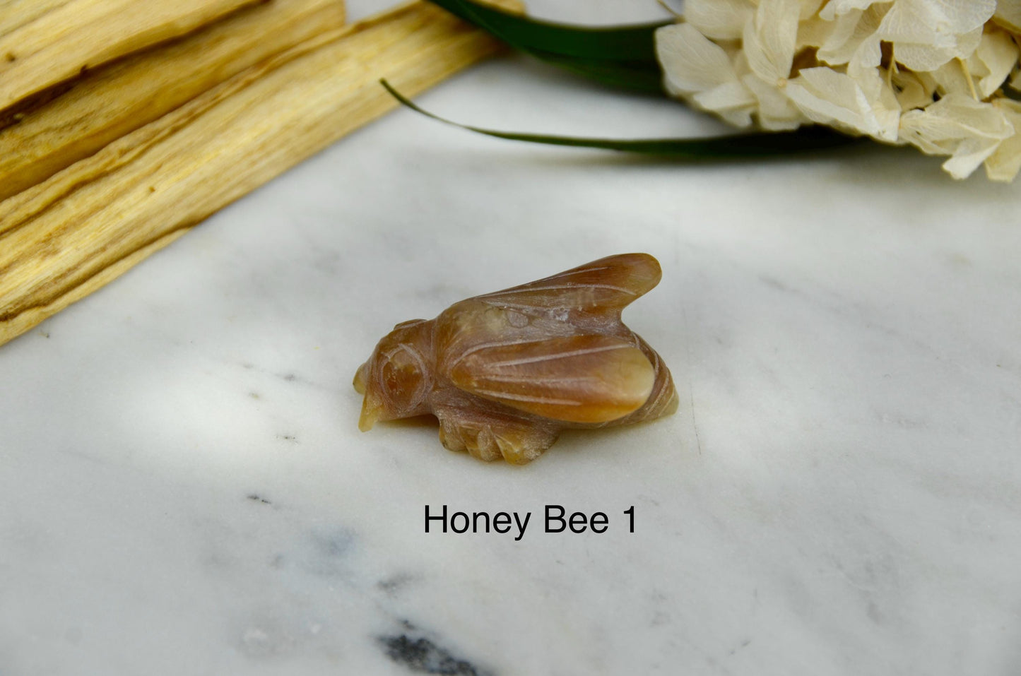 Honey Opal Bee Carving