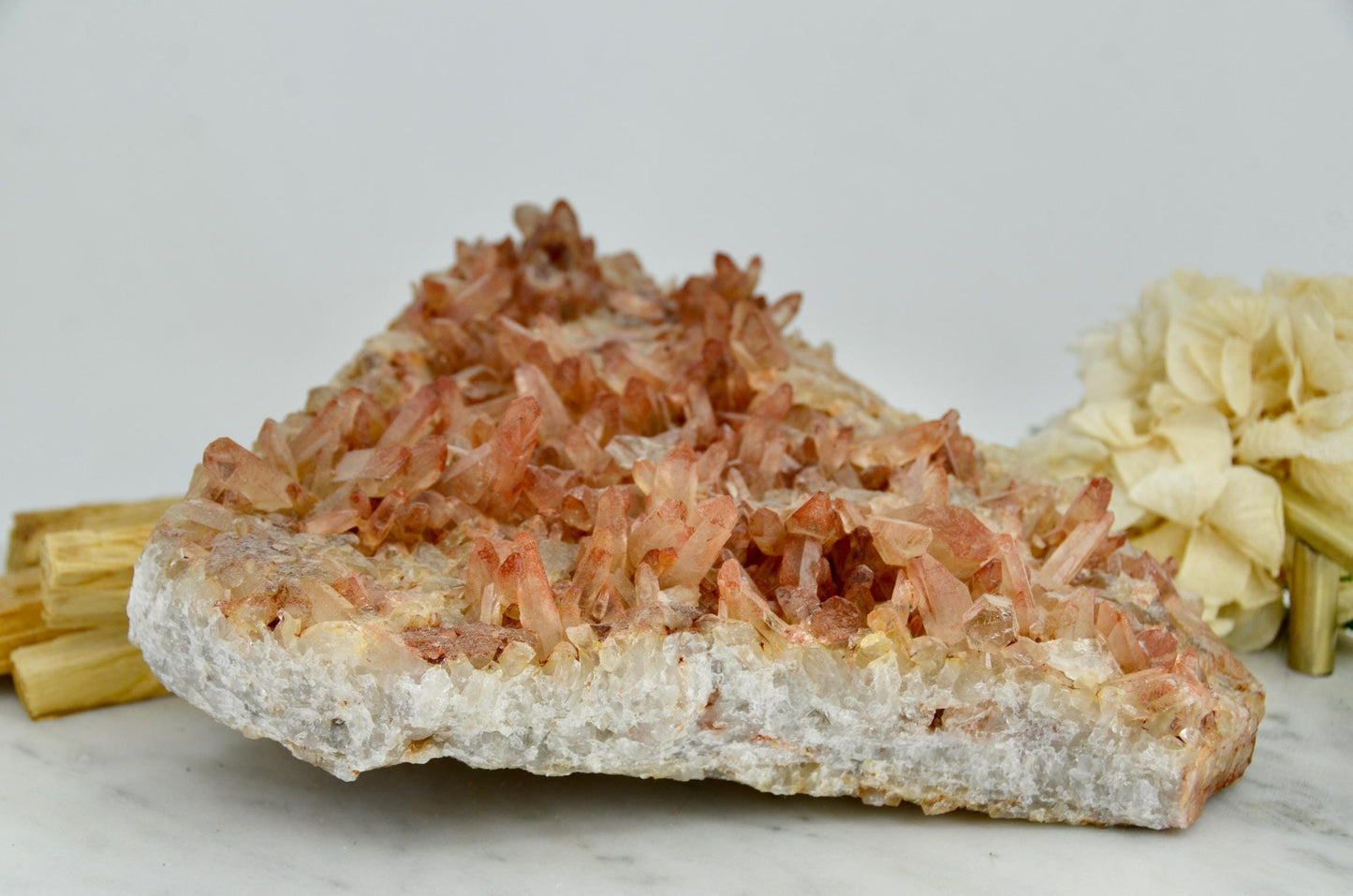 Large Red Quartz Cluster