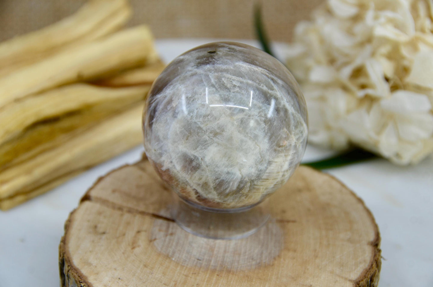 Black Moonstone Sphere