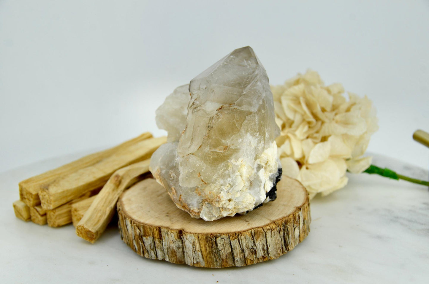BG3 Citrine with Tourmaline, Lepidolite, and Feldspar