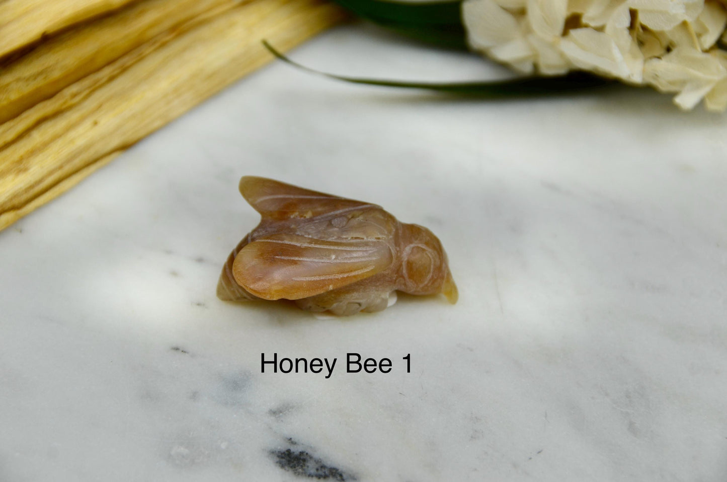 Honey Opal Bee Carving