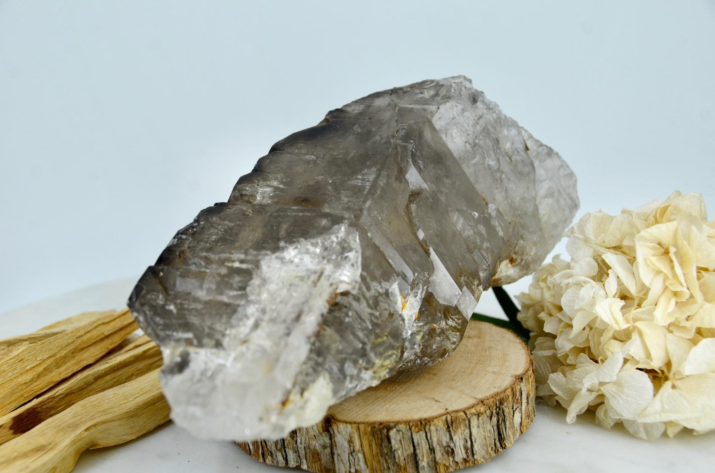Growth Interference Smoky Quartz