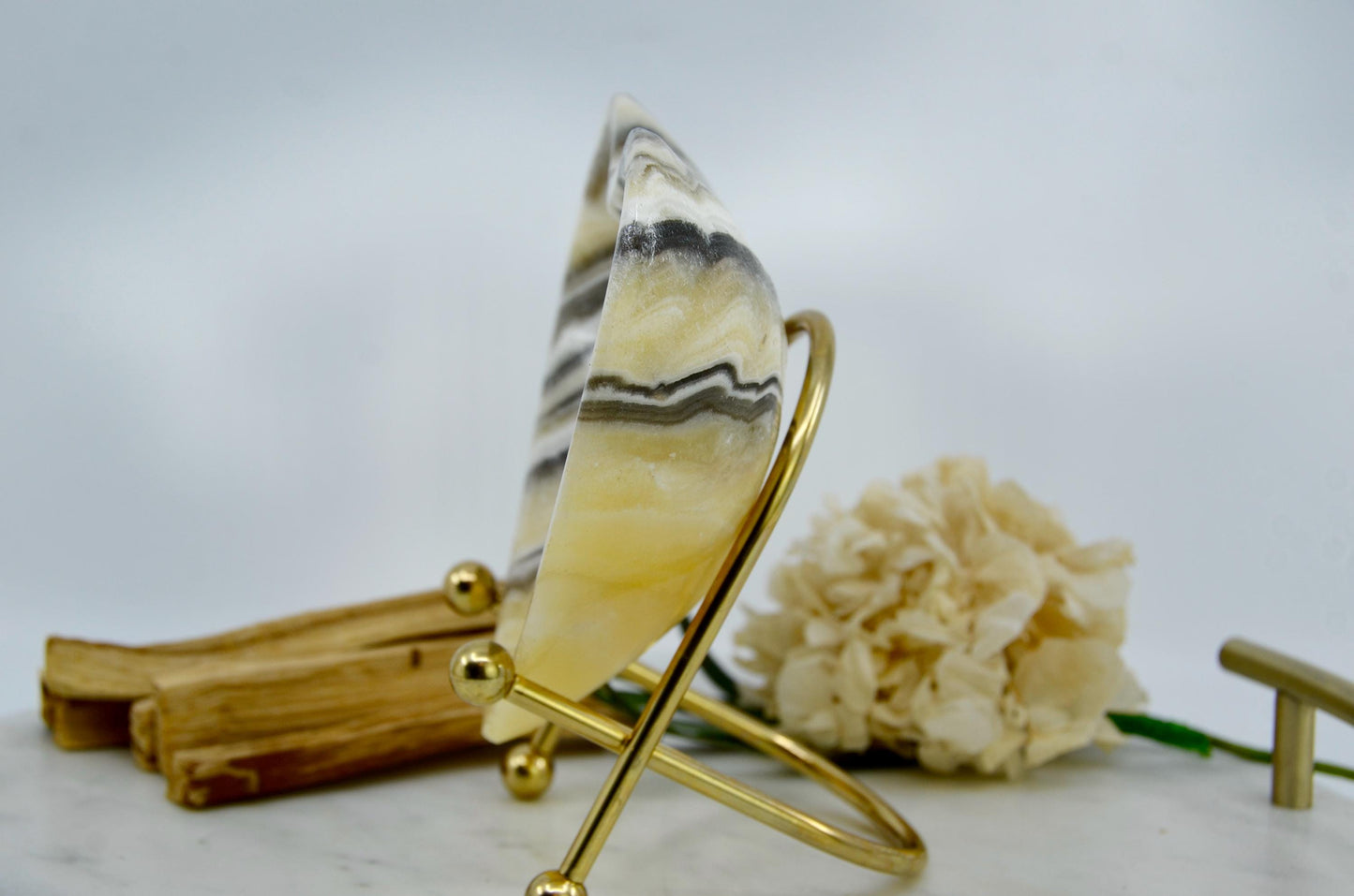 Chocolate Calcite Crystal Bowl