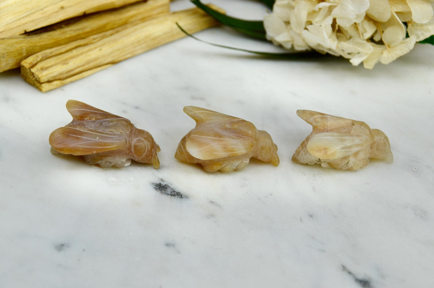 Honey Opal Bee Carving