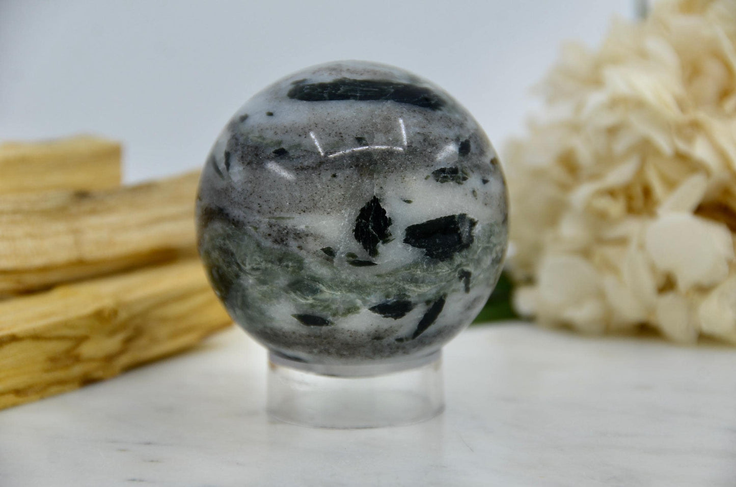 Green Tourmaline Sphere