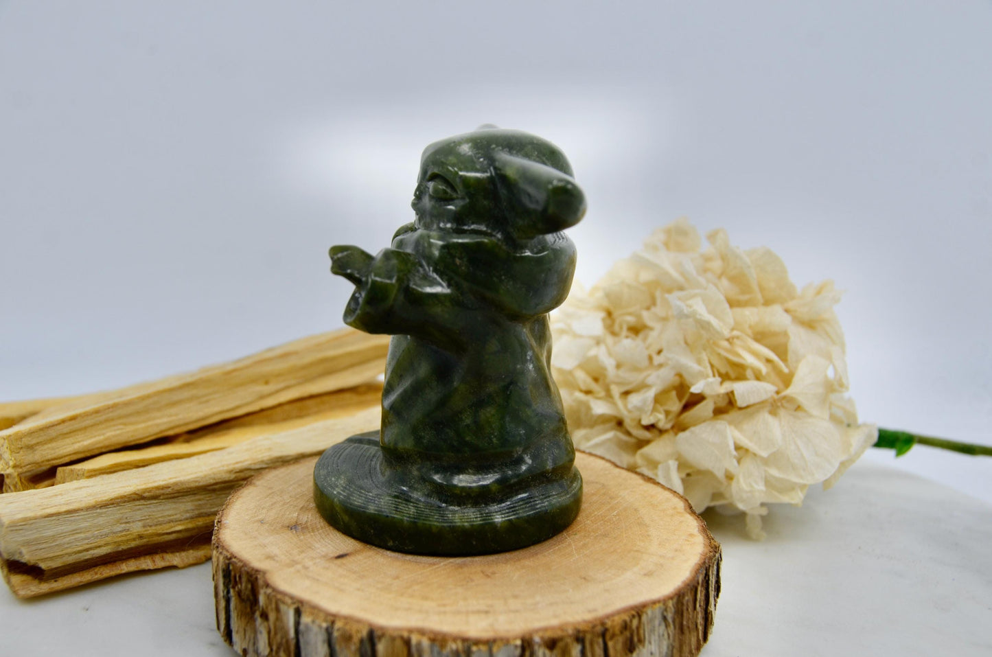 Grogu Inspired Jade Carving