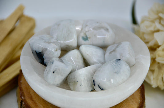 Rainbow Moonstone Tumbled Crystal