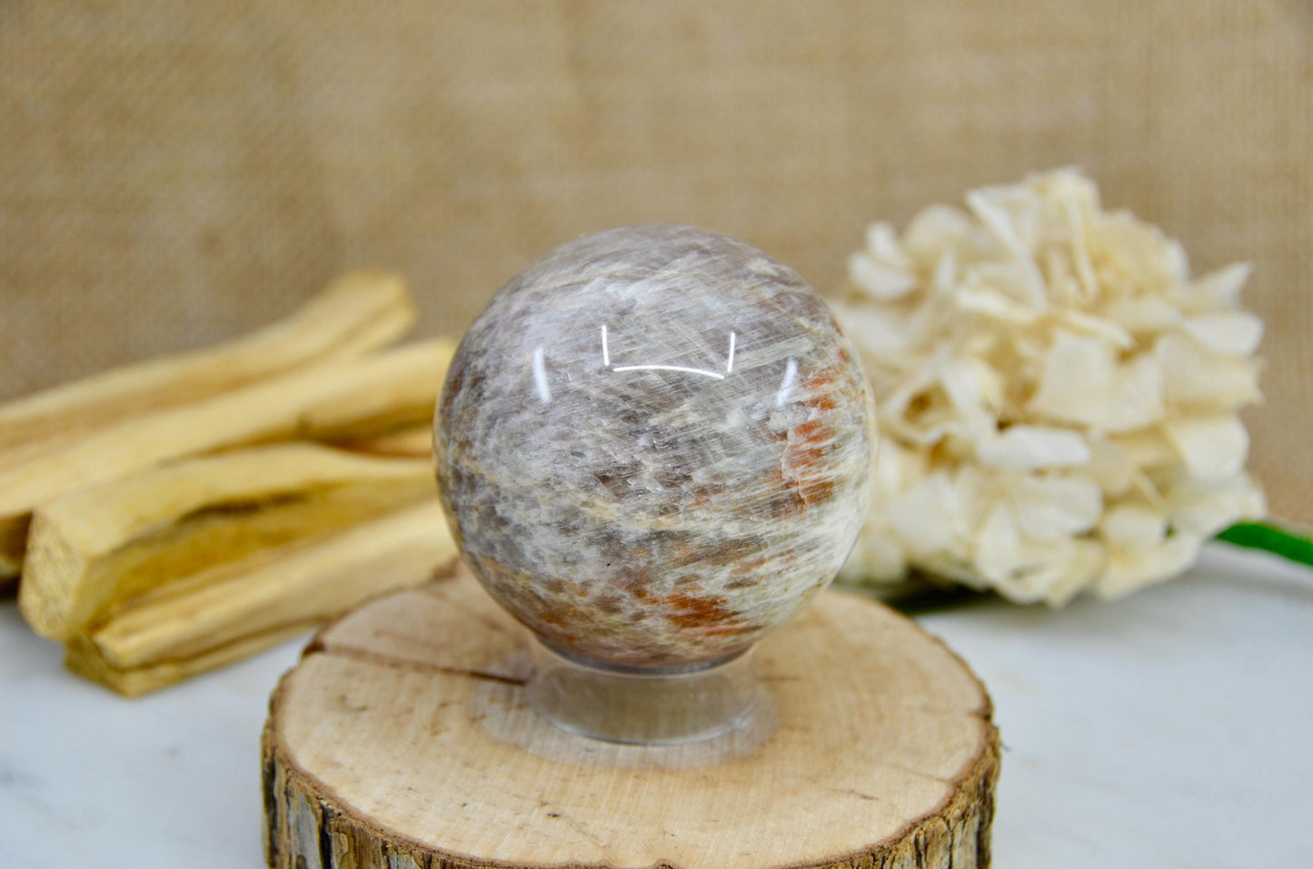 Black Moonstone Sphere