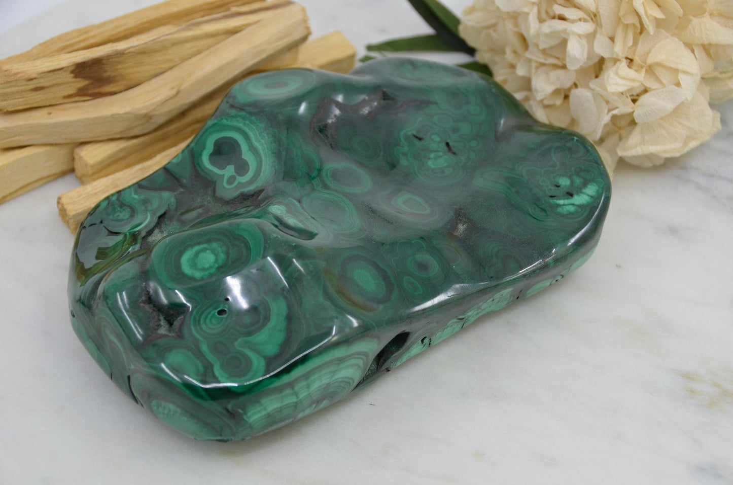 Large Polished Malachite