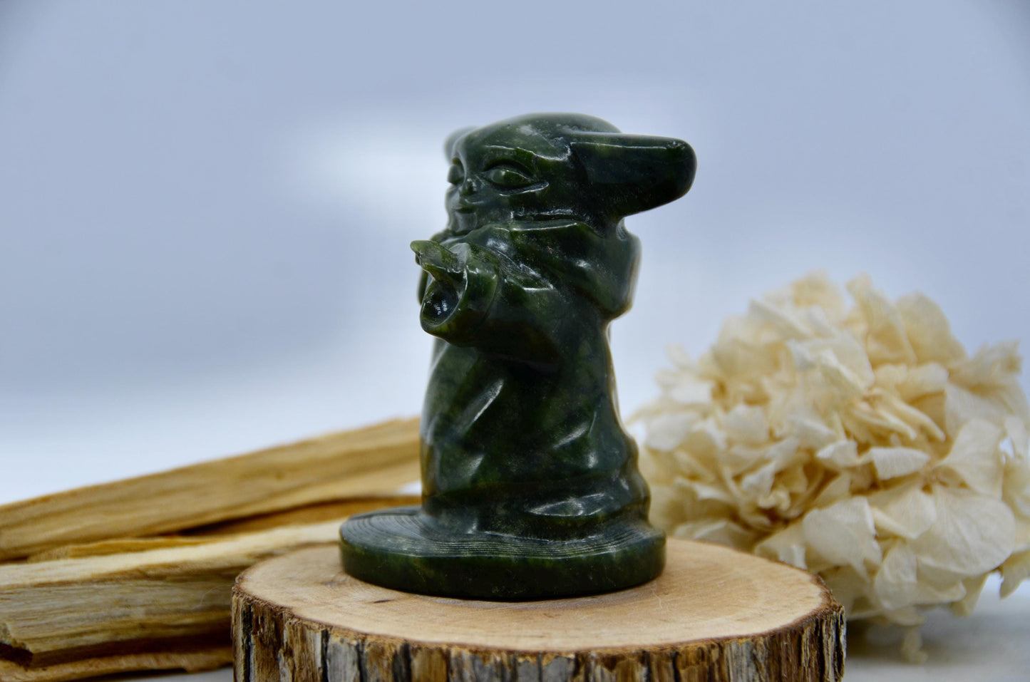 Grogu Inspired Jade Carving