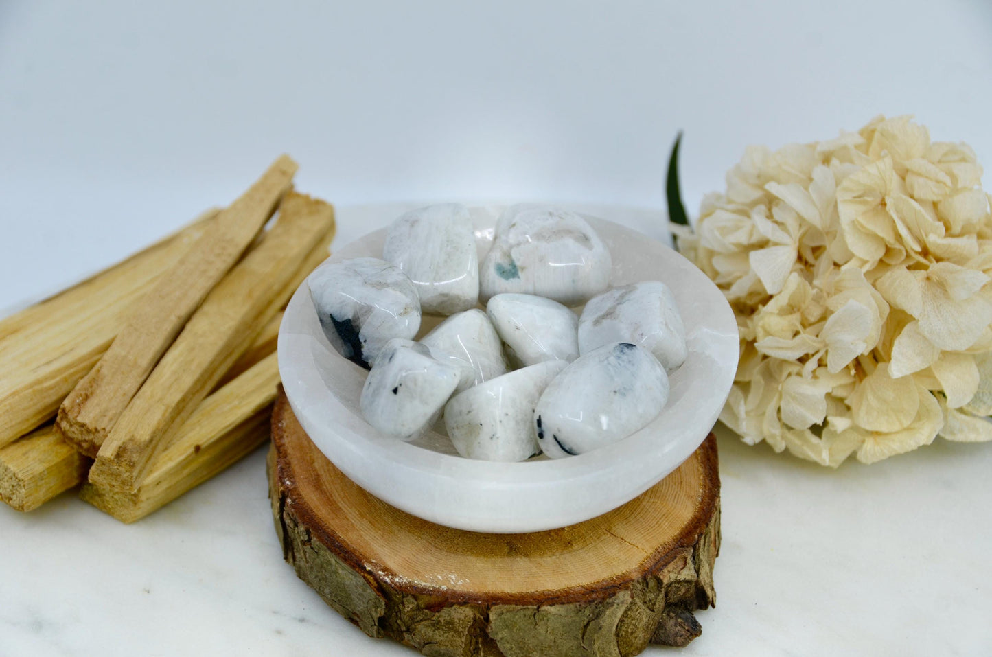 Rainbow Moonstone Tumbled Crystal