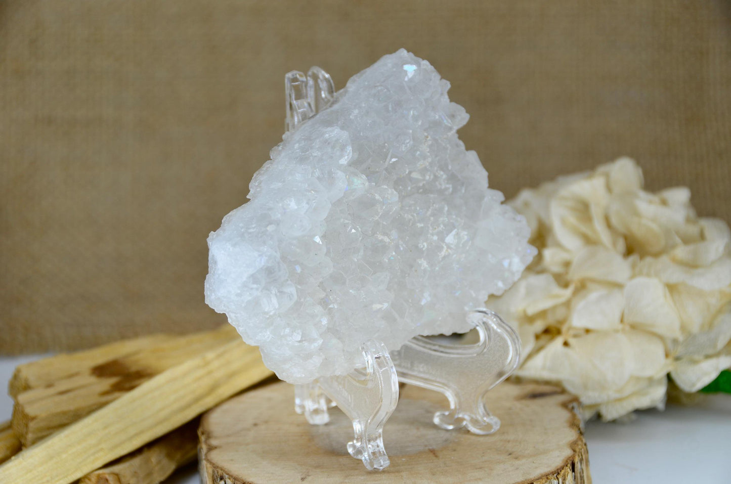 Natural Angel Aura Druzy Quartz