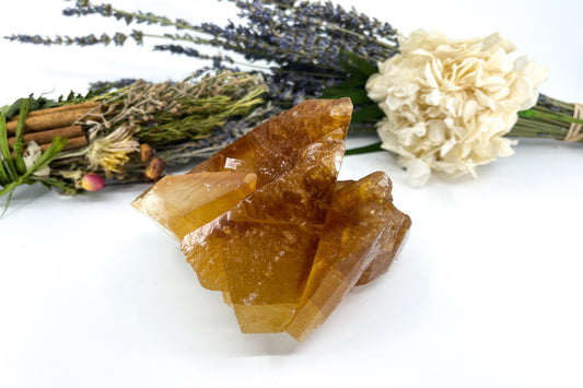 Rare Elmwood Mine/Golden Stellar Beam Calcite