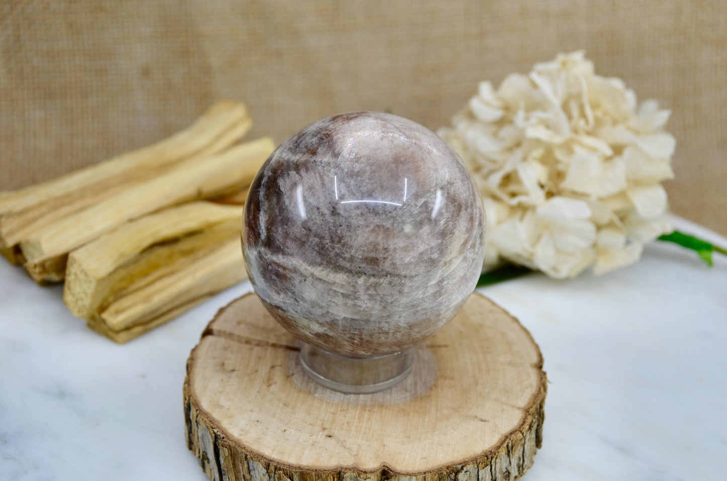 Black Moonstone Sphere