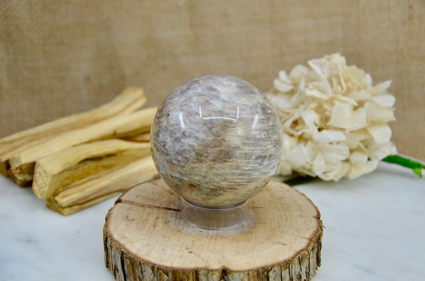 Black Moonstone Sphere