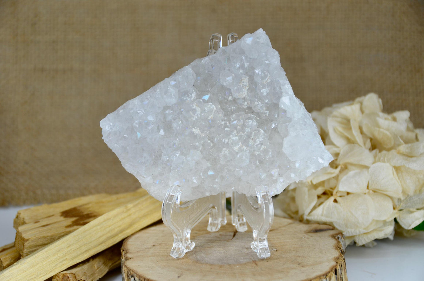 Natural Angel Aura Druzy Quartz