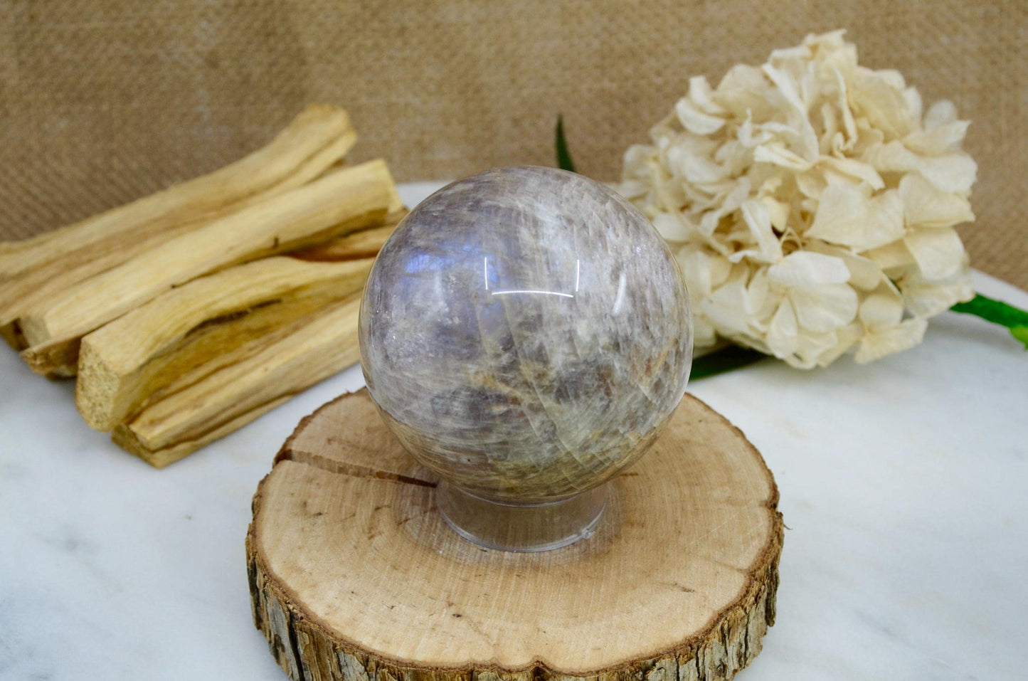 Black Moonstone Sphere