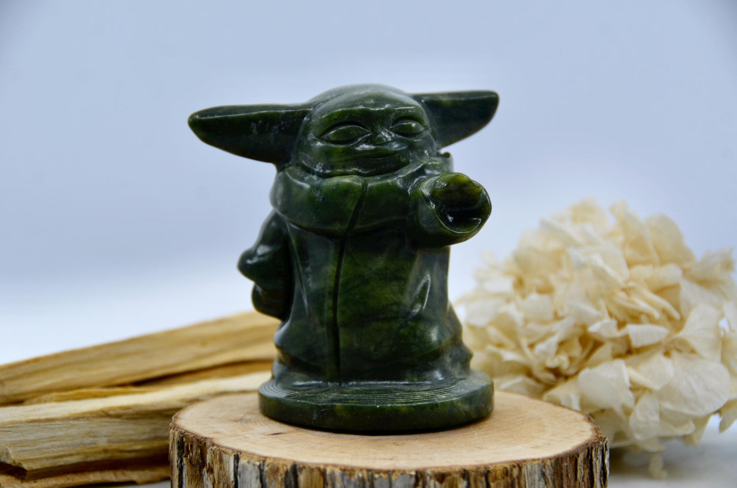 Grogu Inspired Jade Carving