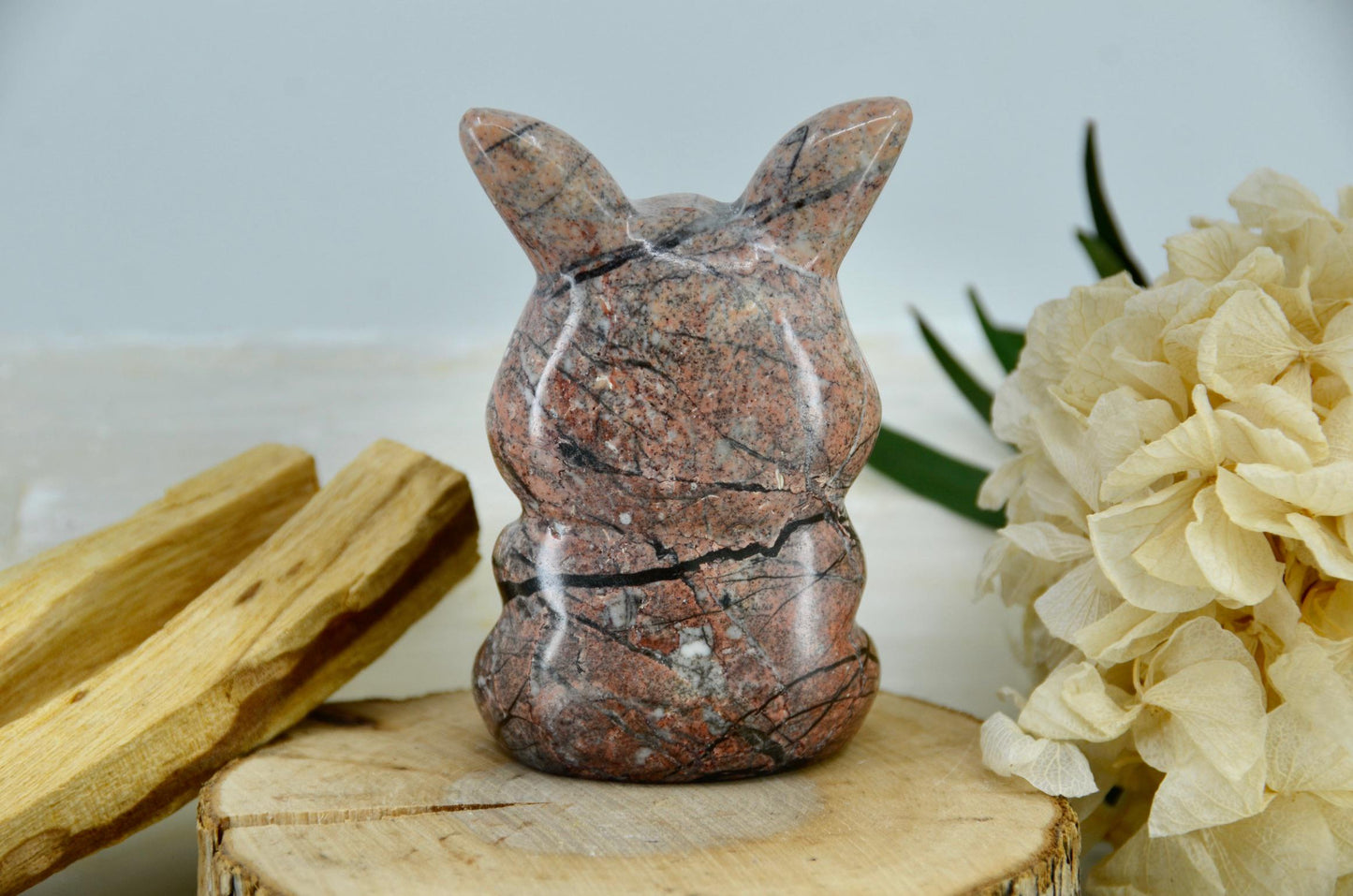 Pikachu Inspired Rhodonite Carving