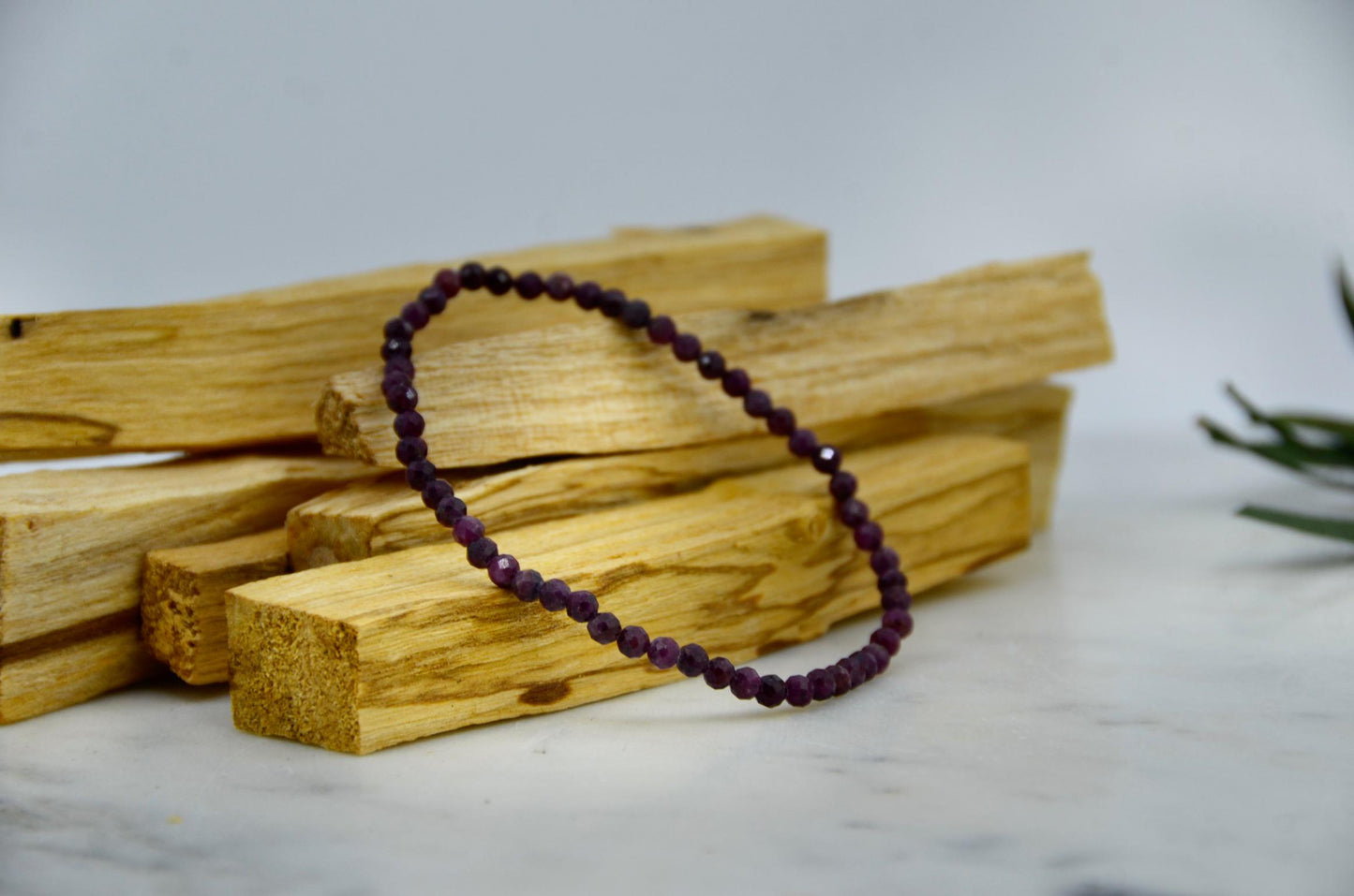 Ruby Crystal Bracelet