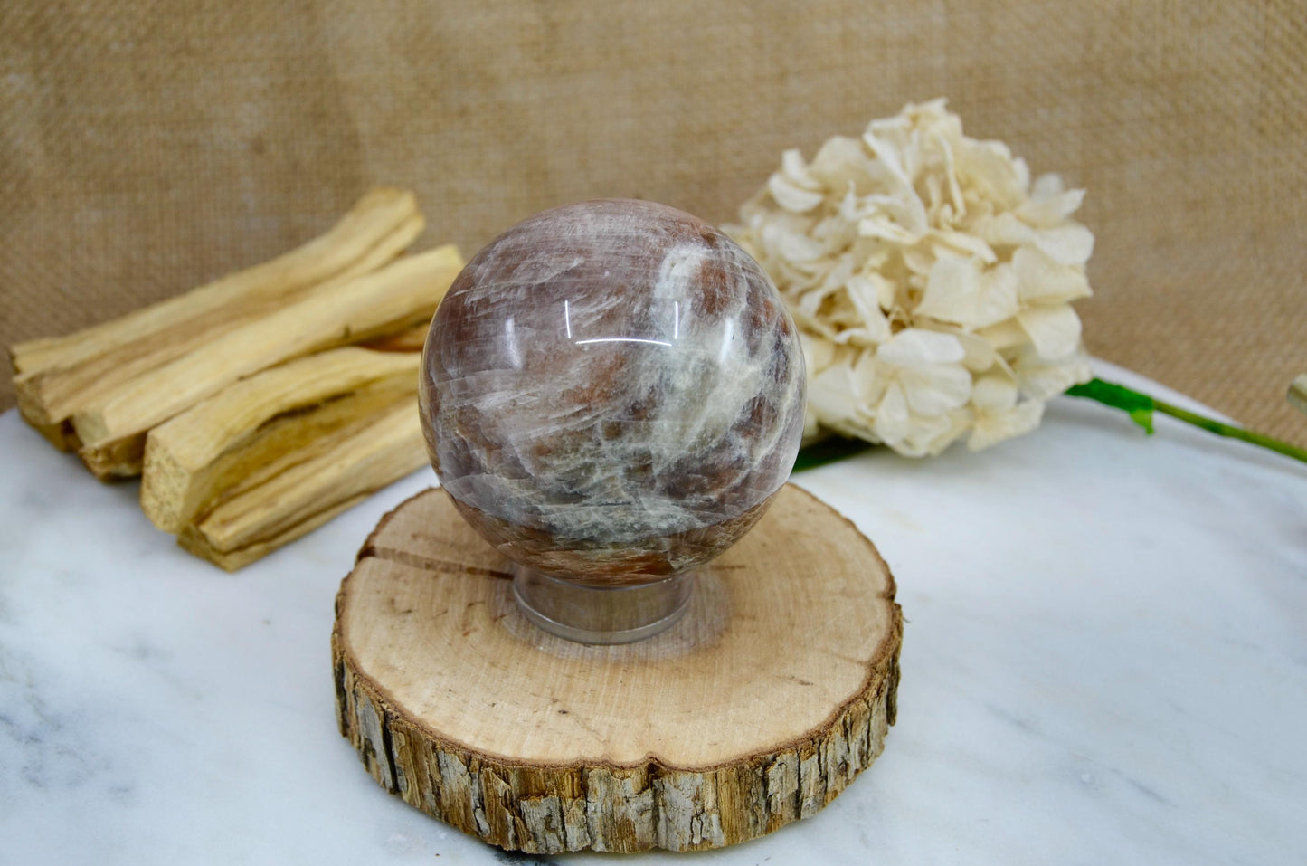 Black Moonstone Sphere