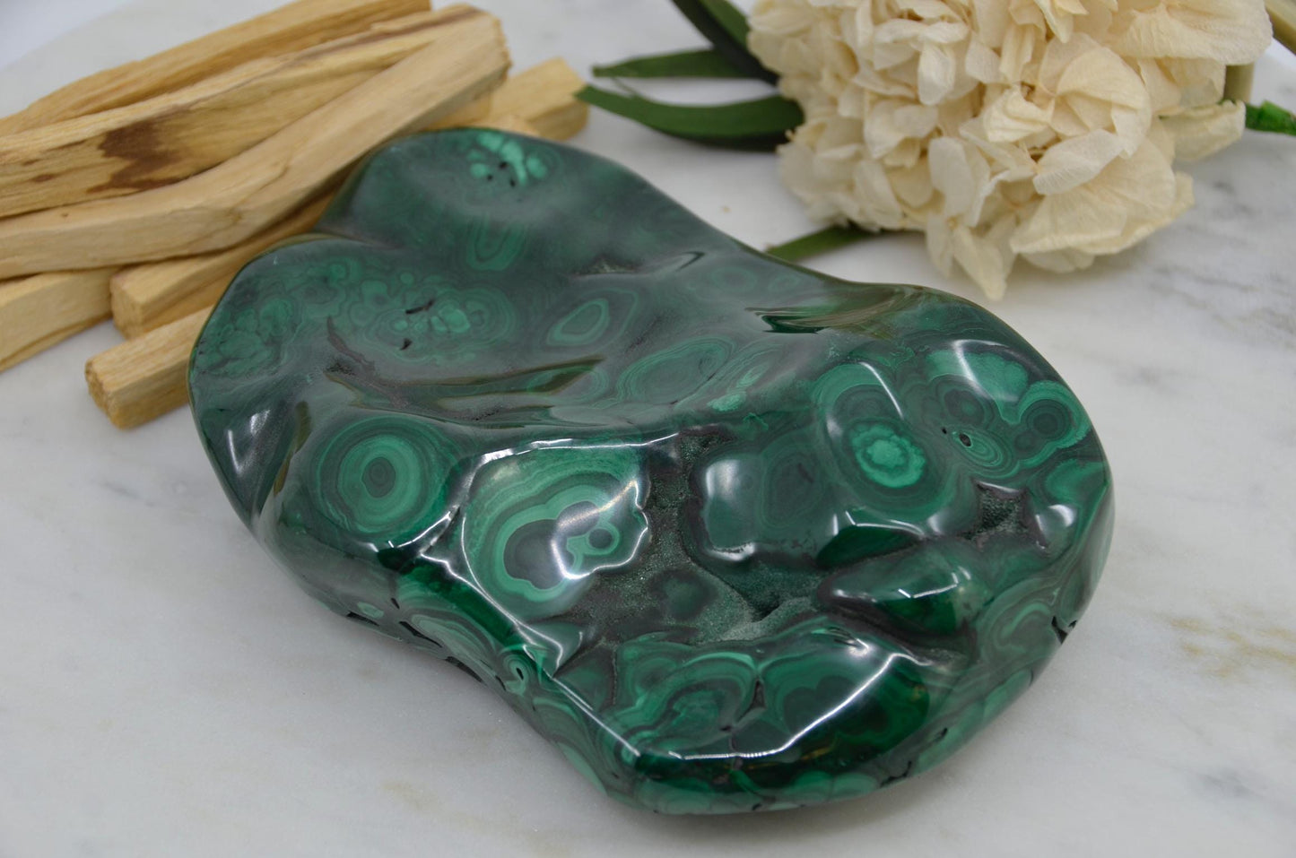 Large Polished Malachite