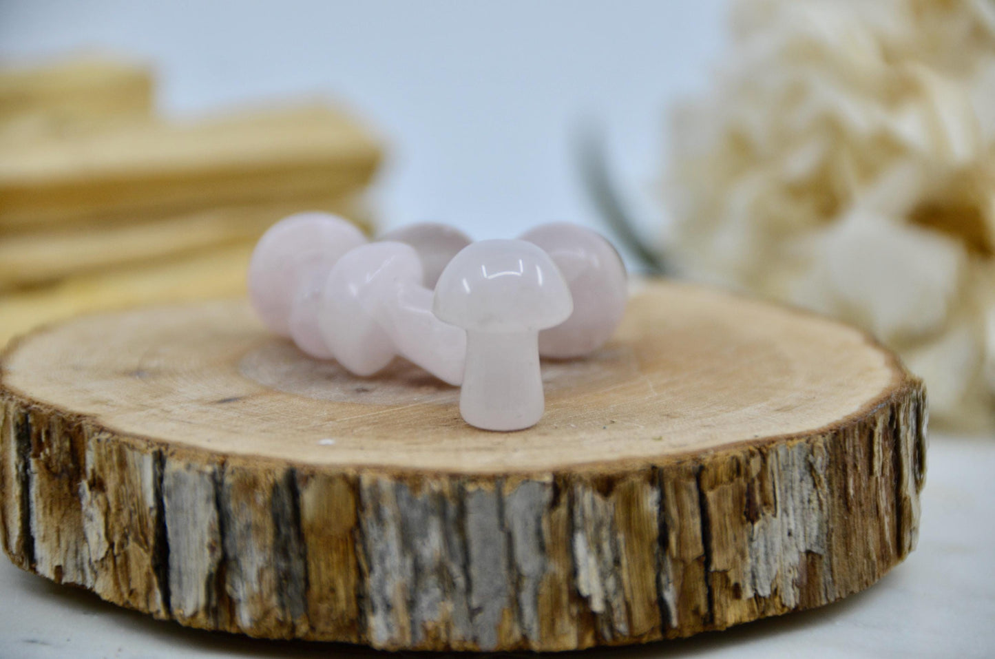 Mini Rose Quartz Mushroom