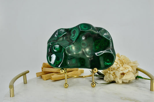 Large Polished Malachite