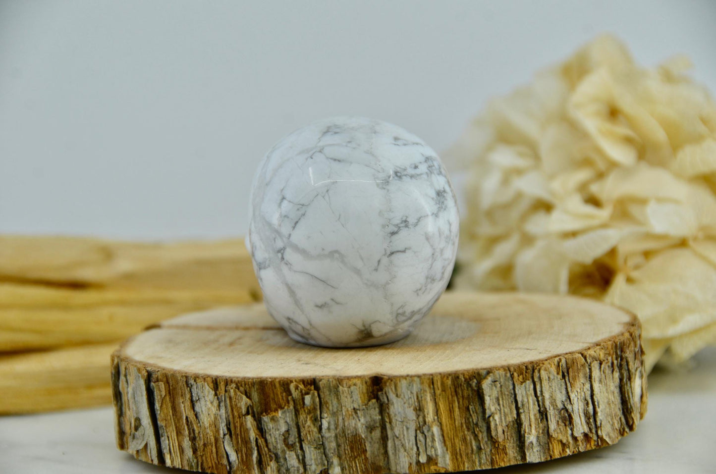 Howlite Skull Carving