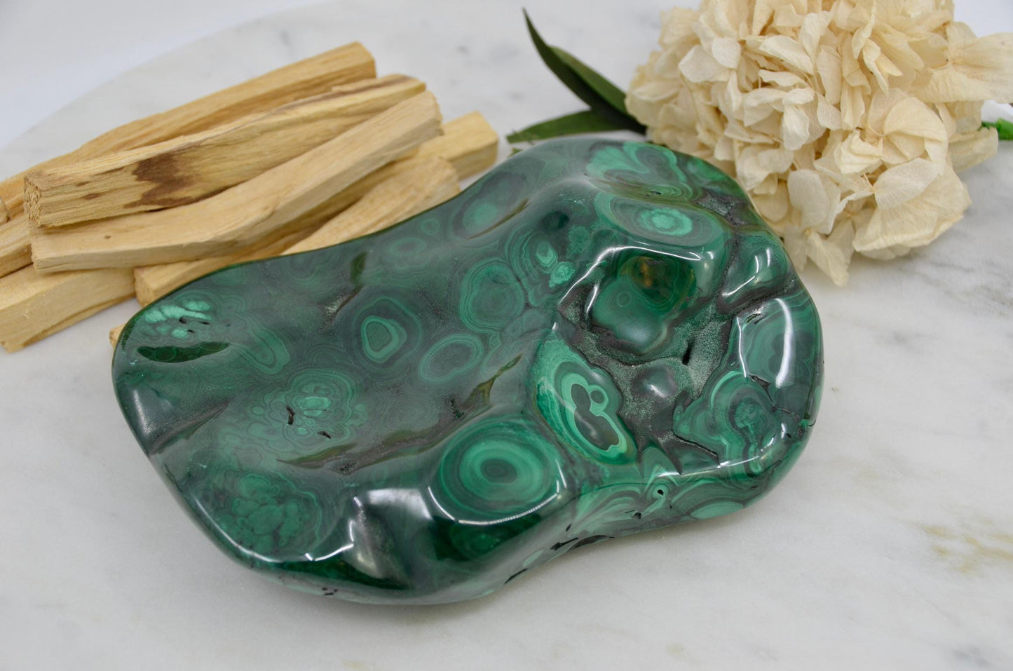Large Polished Malachite