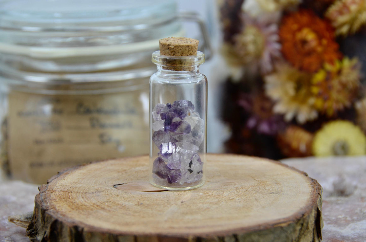 Mini Bottle of Amethyst Sceptres - Intuitive Pick