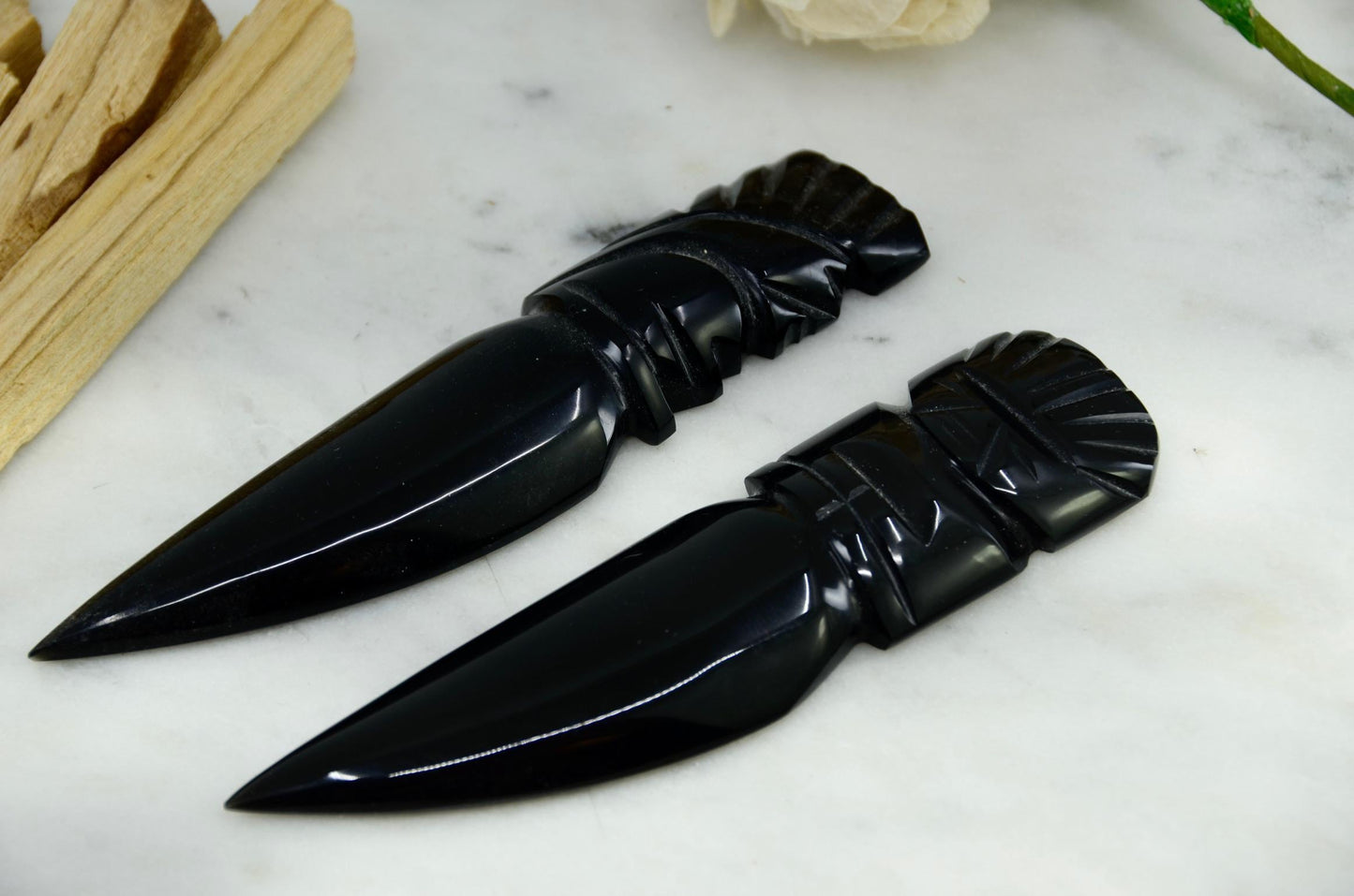 Black Obsidian Ceremonial Knife