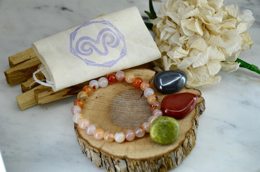 Aries Zodiac Crystal and Bracelet Set