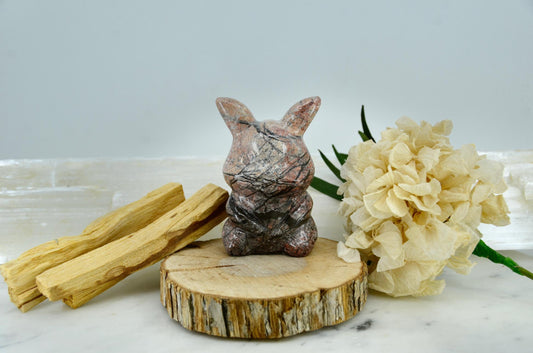 Pikachu Inspired Rhodonite Carving