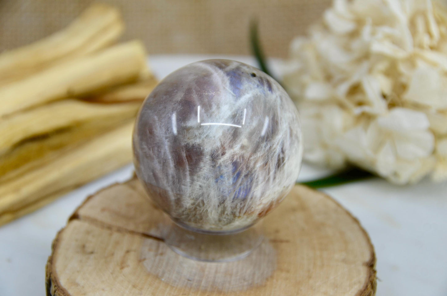 Black Moonstone Sphere
