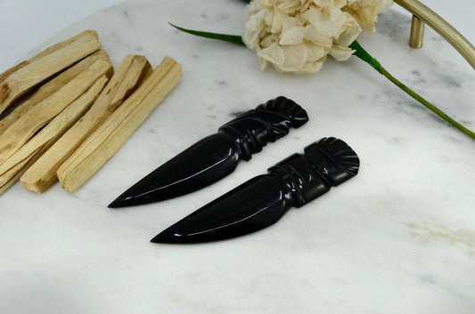 Black Obsidian Ceremonial Knife