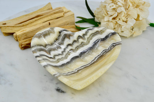 Chocolate Calcite Crystal Bowl