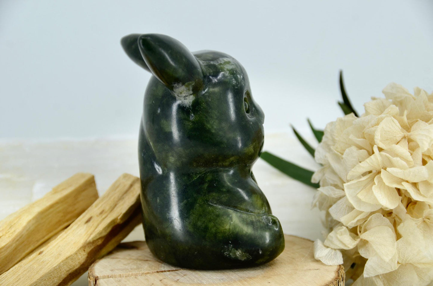Pikachu Inspired Green Jade Carving