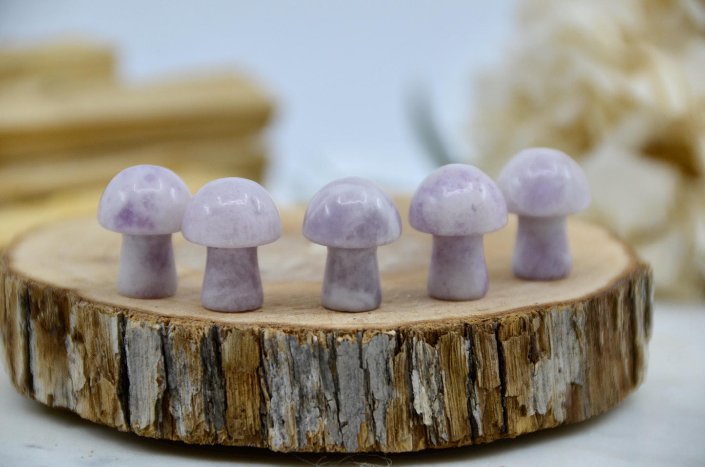 Mini Lepidolite Mushroom