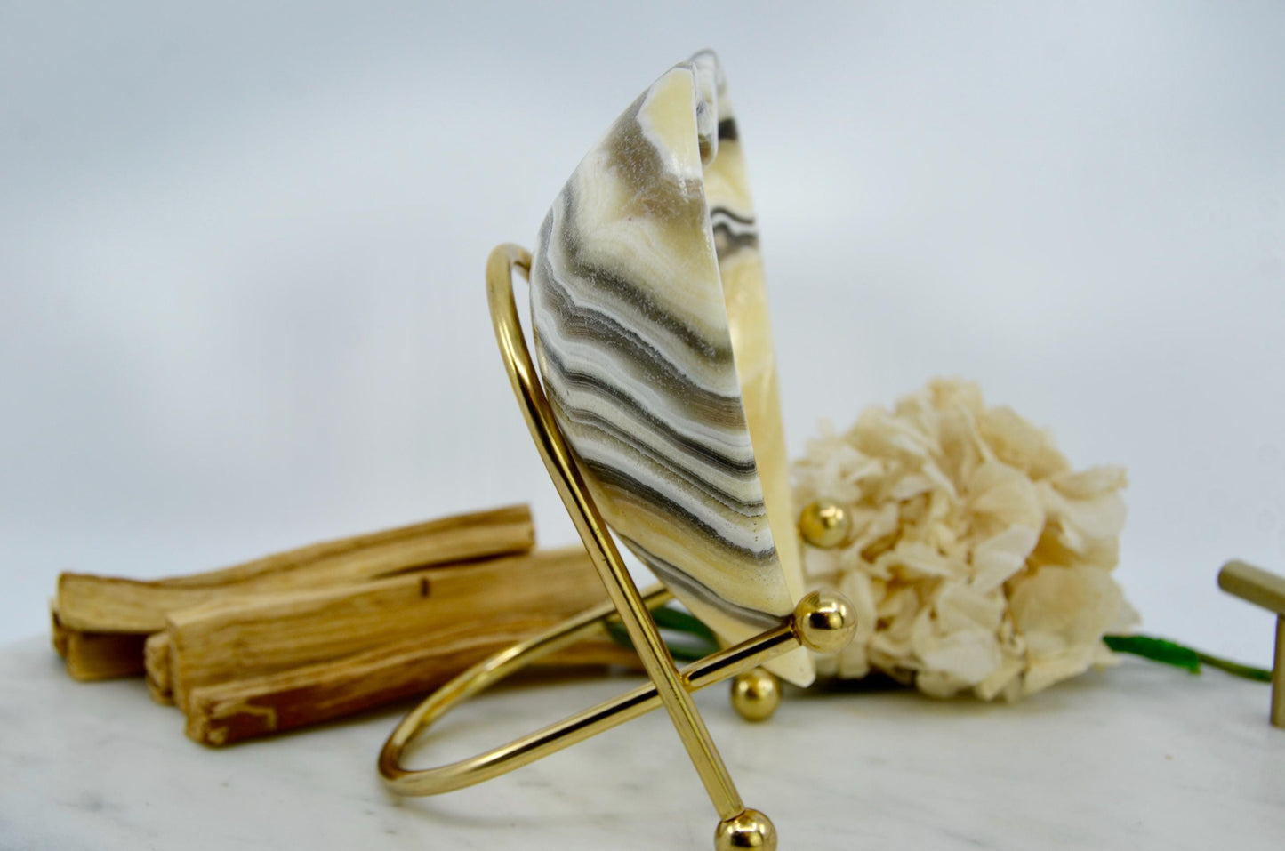 Chocolate Calcite Crystal Bowl