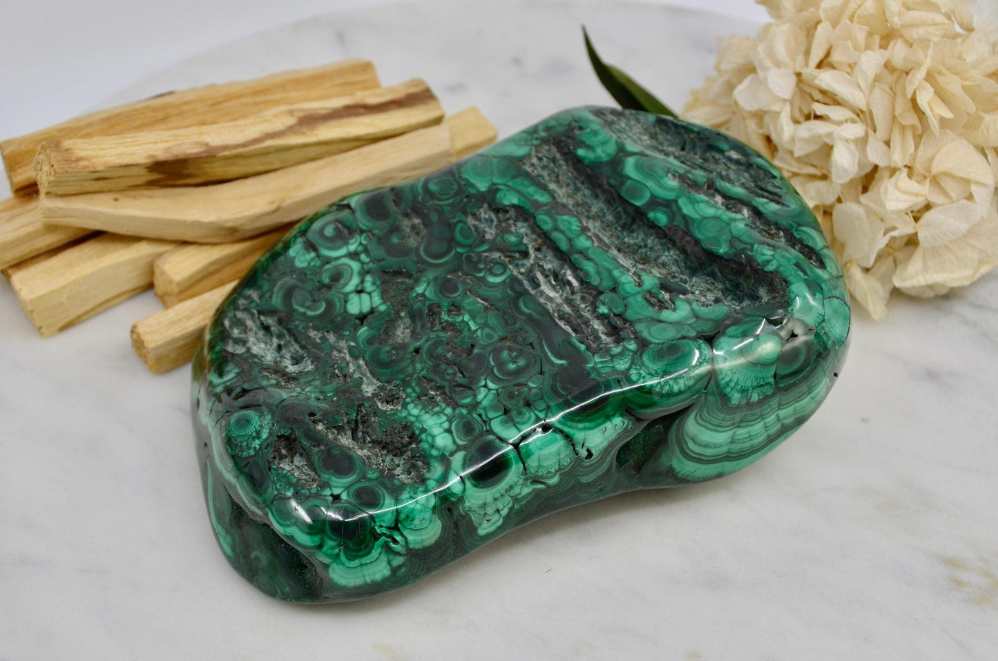 Large Polished Malachite